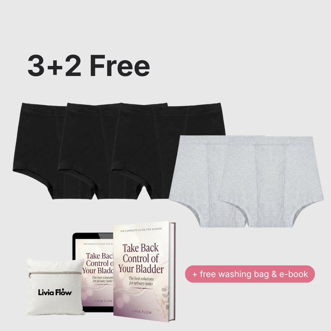 Livia & Julia's - Cotton Leakproof Boyshorts (3+2 Free)